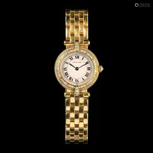 Cartier A Ladies  Wristwatch  Panthere Vendome  with Diamond...