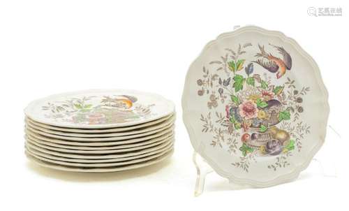 ROYAL DOULTON "HAMPSHIRE" CERAMIC DINNER PLATES, S...