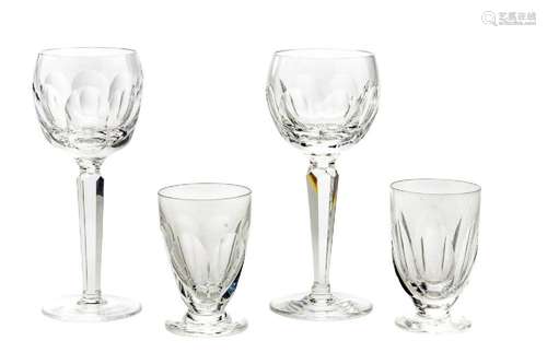 WATERFORD  SHEILA  CUT CRYSTAL HOCK WINES & JUICE GLASSE...