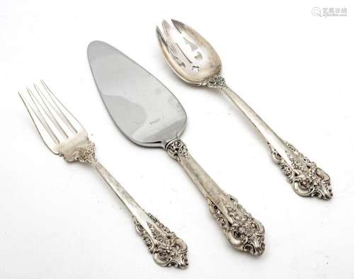 WALLACE "GRAND BAROQUE  STERLING SILVER SERVING PIECES,...