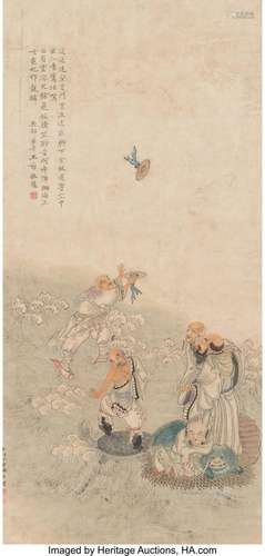 Attributed to Ding Yungpeng (Chinese, 1547-1628) Scholars on...