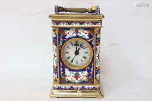 Chinese Cloisonne Enamel Clock