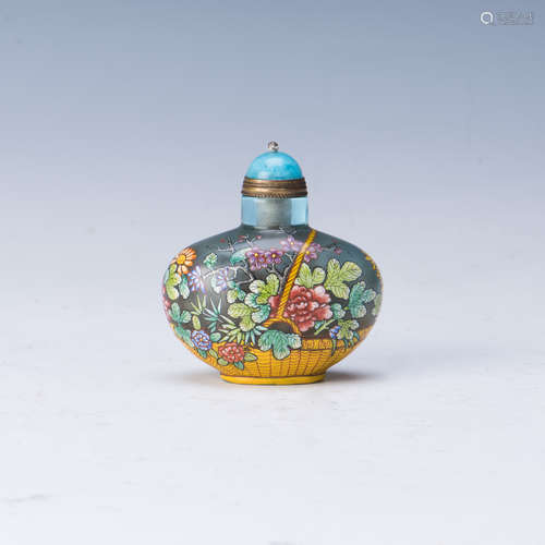 CHINESE PEKING GLASS SNUFF BOTTLE