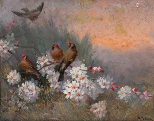 AURELI TOLOSA Y ALSINA (Barcelona, 1861 - 1938)."Flower...