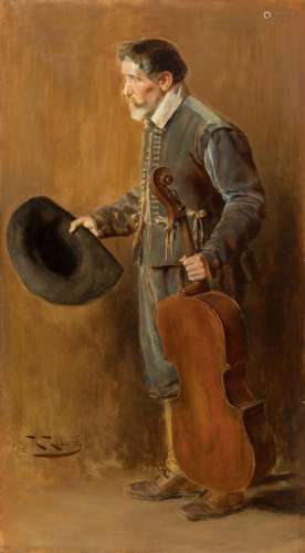 ROMAN RIBERA CIRERA (Barcelona, 1848 - 1935)."Musician ...
