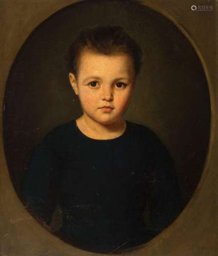 Spanish school, ca.1830."Portrait of a girl.Oil on canv...
