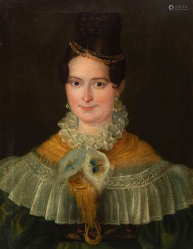 Spanish school ca. 1830."Portrait of a lady.Oil on canv...