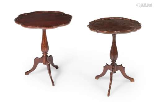 Pair of early 20th century English style candlesticks.Walnut...