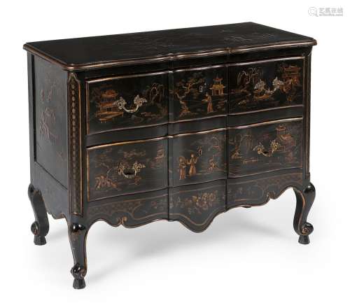 Louis XV style commode. France, early 20th century.Carved wo...