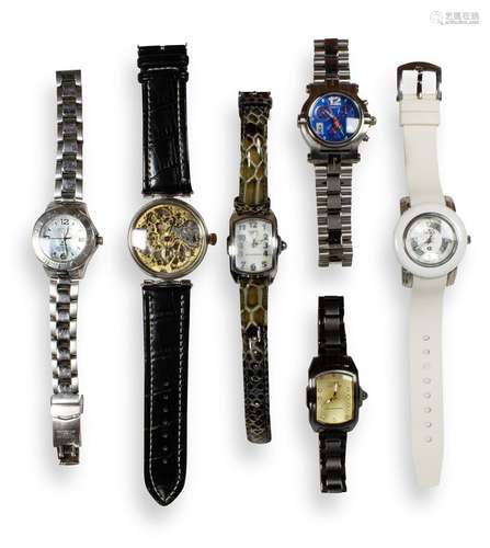 A collection of wristwatches