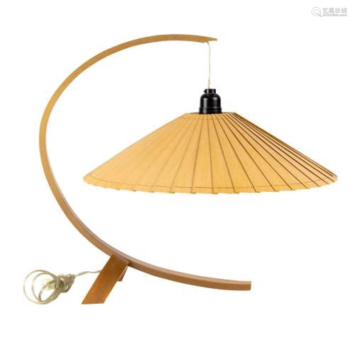 A Modernist John Lang bentwood fan lamp