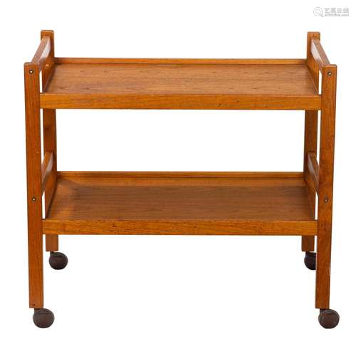 A Furbo Danish Modern teak bar cart