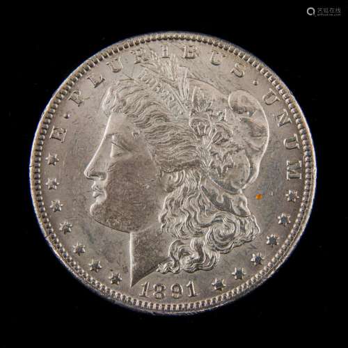 1891 CC Morgan silver Dollar, BU
