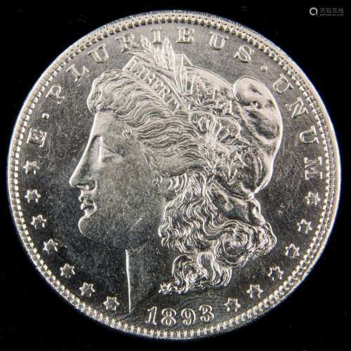 1893 Morgan Silver Dollar, AuBU