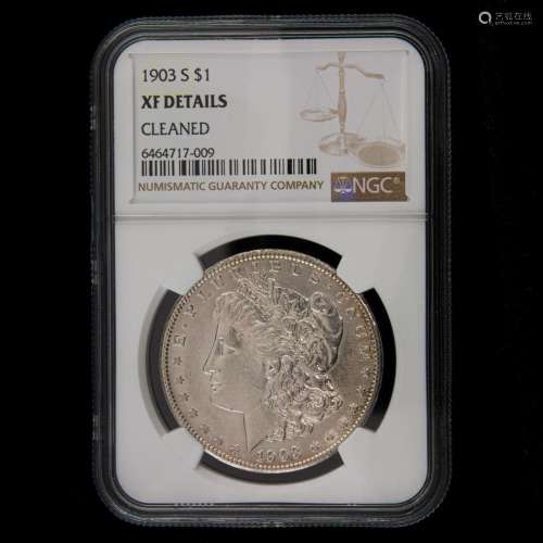1903 S Morgan Silver Dollar, XF details