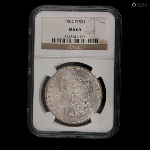 1904 O Morgan Dollar NGC MS65