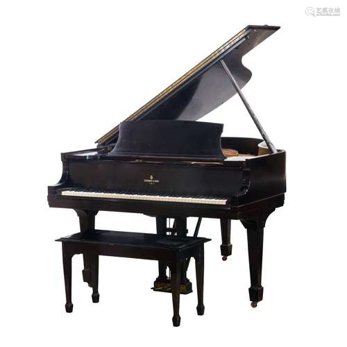 A Steinway Model M baby grand piano executed in 1935