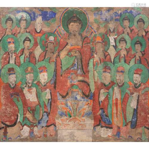 Korean Buddhist painting of Tejaprabha Buddha