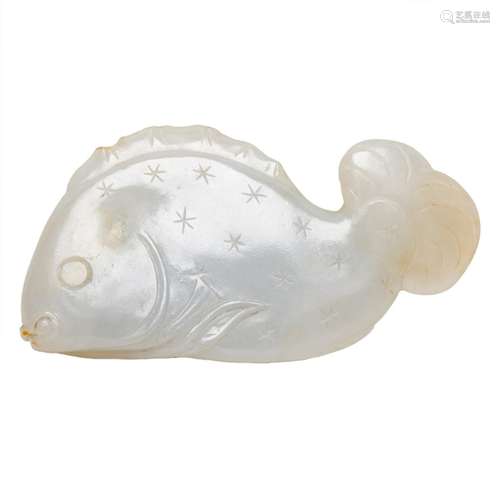 Chinese white jade toggle