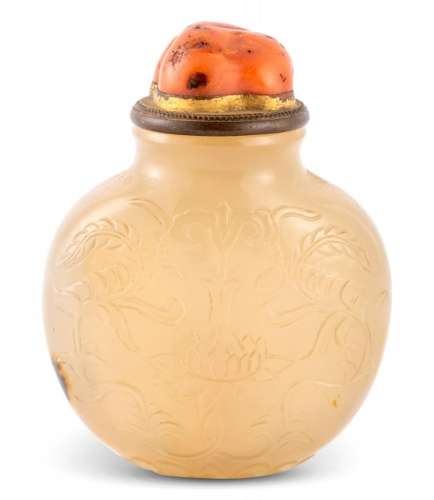 A Good Chinese Agate Snuff Bottle Height 2 