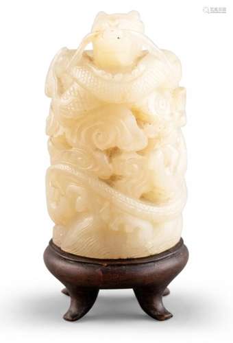 A Chinese Celadon Jade Finial Length 2 