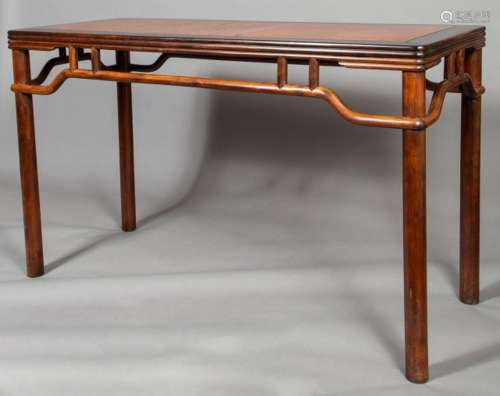 A Chinese Mixed Hardwood Table Height 33 