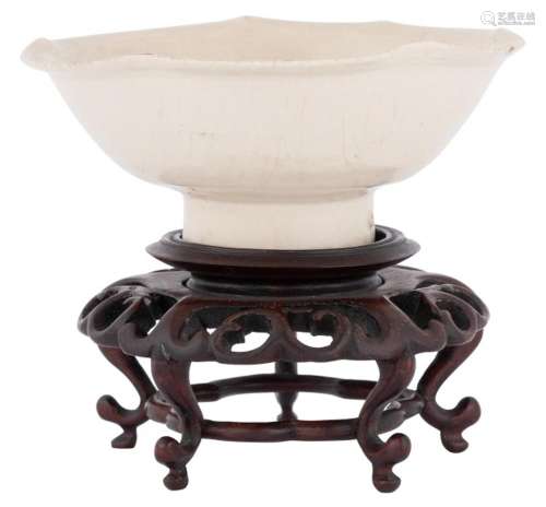 A Chinese White Ware Bowl Diameter 5 