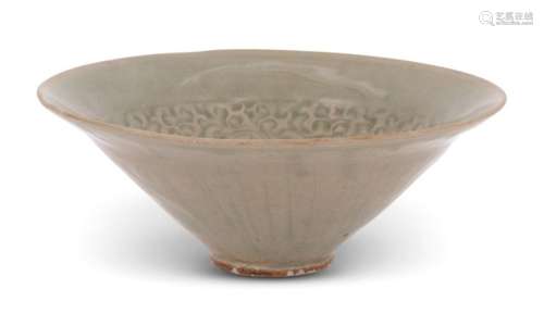 A Chinese Yaozhou Celadon Bowl Diameter 8 