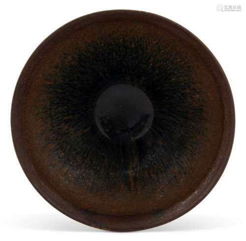 A Chinese Jian 'Hare's Fur' Tea Bowl Diameter 4 1/2 