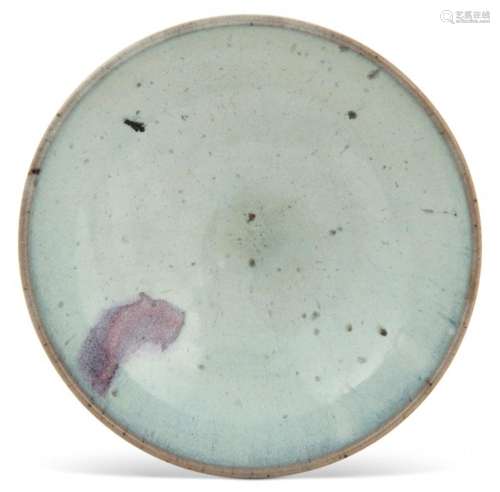 A Chinese Purple Splashed Junyao Bowl Diameter 7 