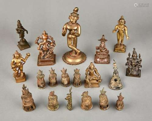 A Large and Assorted Group of Small Indian Bronze Castings H...