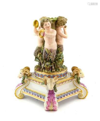 A Meissen Porcelain Centrepiece Base, late 19th century, mod...