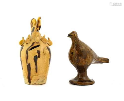 A Slipware Bird Whistle, probably Halifax, 2nd half 19th cen...