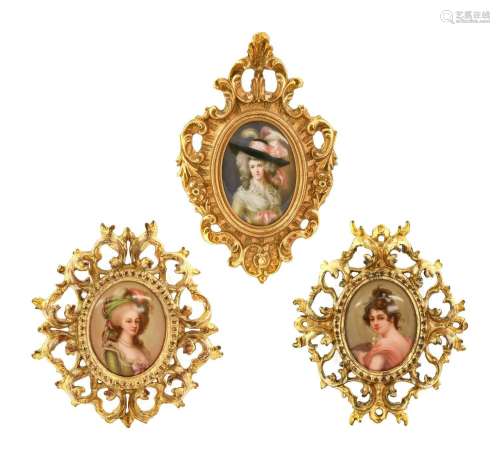 A Dresden Porcelain Plaque, late 19th century, painted with ...