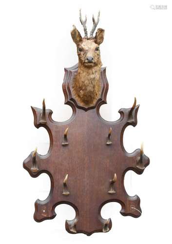 Animal Furniture: A Coat Rack, late 19th century, surmounted...
