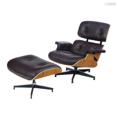 Charles and Ray Eames, 670 Lounge Chair, and 671 Ottoman