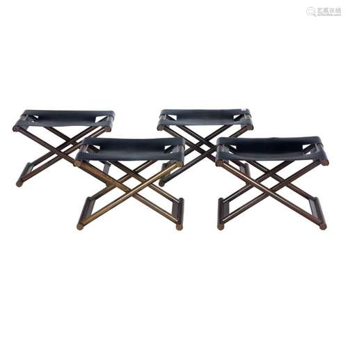 Christian Liaigre, Bazane Stools, set of four