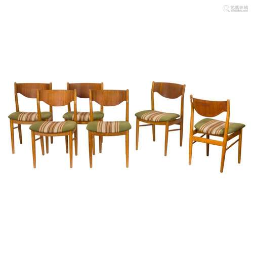 Danish Modern dining chairs, in the manner of Erik Buch, set...