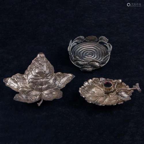 Buccellati, Leaf Form Dishes, suite of three