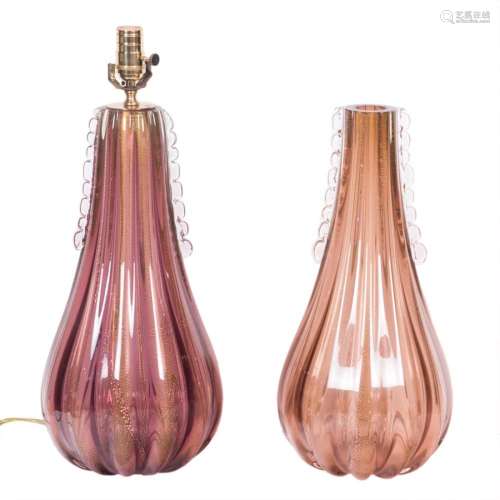 Murano, Table Lamps, pair