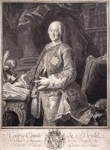 Jean Joseph Baléchou "Henry Comte de Brühl". 1750.