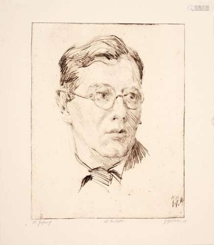 Georg Gelbke "Porträt Hugo Erfurth". 1914.