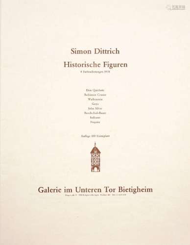 Simon Dittrich "Historische Figuren". 1978.