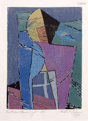 Michael Hofmann "Fenster mit blauem Vogel". 1993.