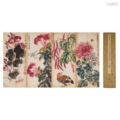Qi Baishi, Chinese Flower Painting Album