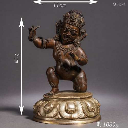 Gilt-Bronze Statue of Mahakala