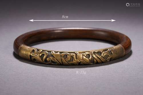 Carved Grapevine Bangle