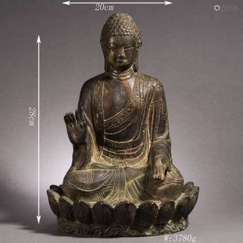 Bronze Statue of Lotus Shakyamuni