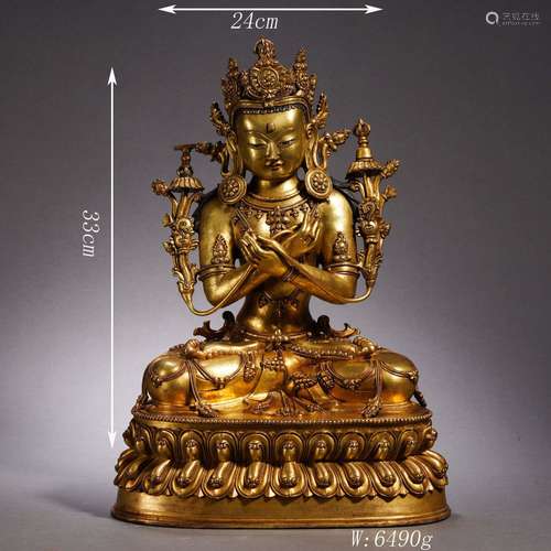 Gilt-Bronze Statue of Vajradhara