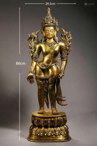 Gilt-Bronze Statue of Buddha